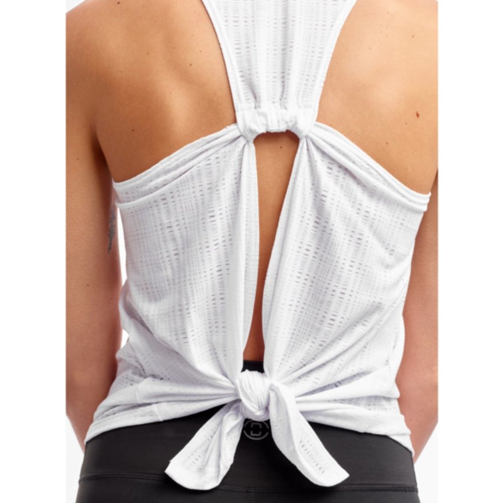 DYI - White Tie Back Tank